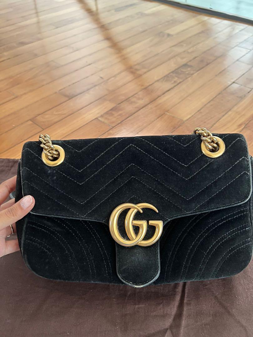 Marmont velvet shop mini bag