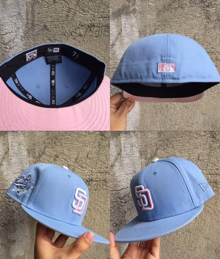 Detroit Tigers Hat Club Exclusive New Era 59Fifty Cotton Candy/Pink UV 7  1/2