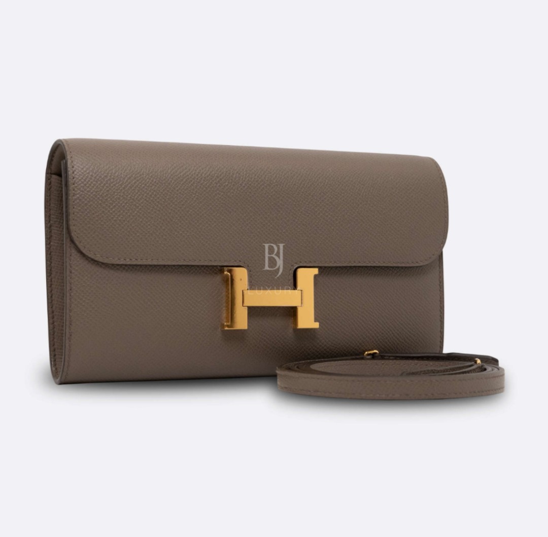 HERMES Epsom Constance Long To Go Wallet Etain – The House of