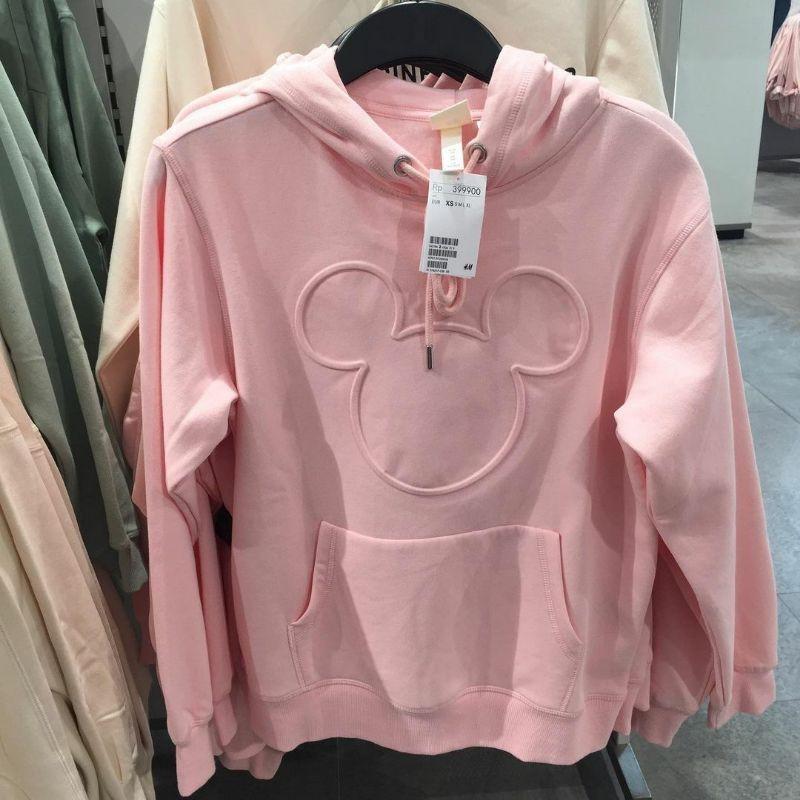 H&m pink mickey hoodie new arrivals