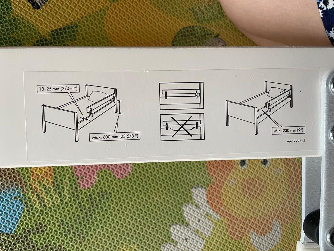 Ikea Bed rail, 兒童＆孕婦用品, 兒童傢具, 兒童傢具 小童床 Carousell
