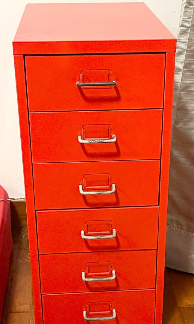 IKEA red drawer Furniture & Home Living, Furniture, Shelves