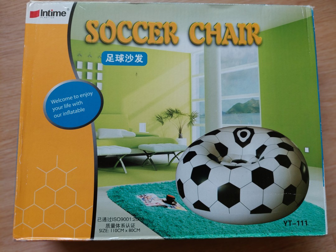 Inflatable Soccer Chair, Furniture & Home Living, Furniture, Chairs on