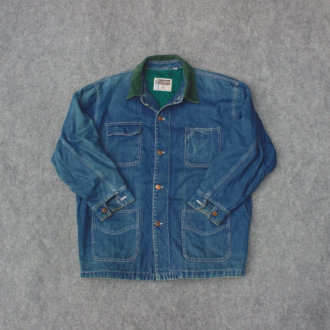 Jaket Denim Nouveau Navy Wash Second 