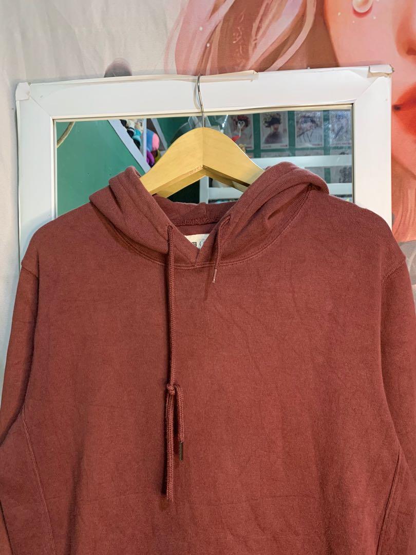 Sweater hoodie deals merah maroon