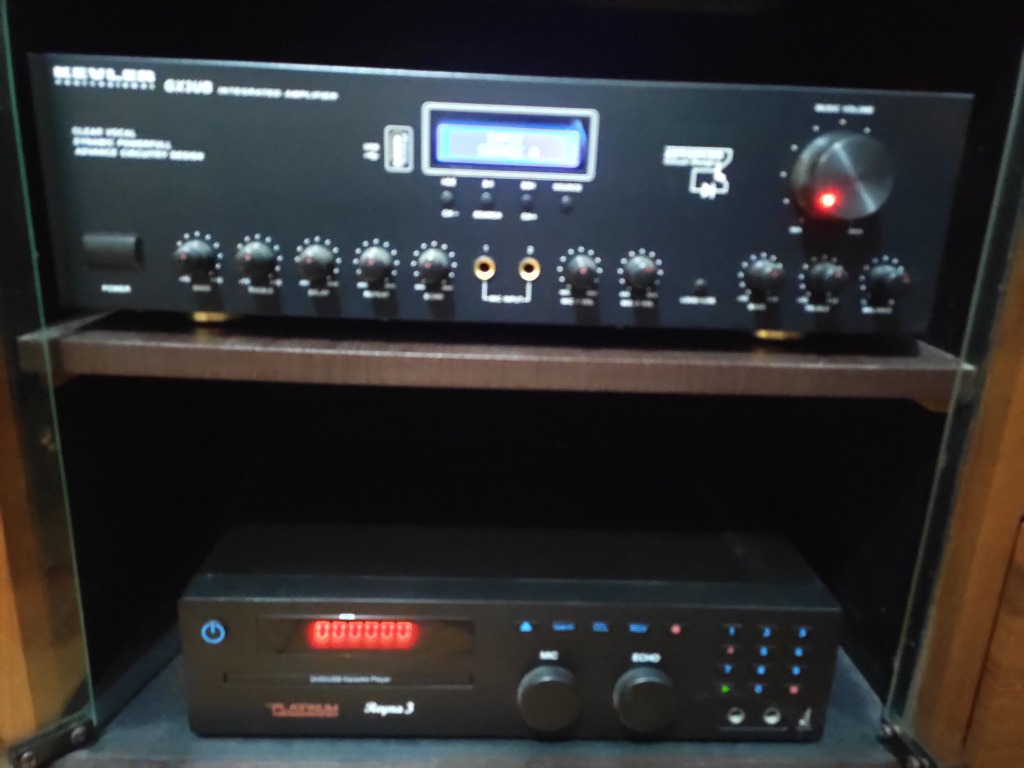 Karaoke Videoke Set Platinum Reyna 3, Kevler Amplifier GX3UB, Kevler