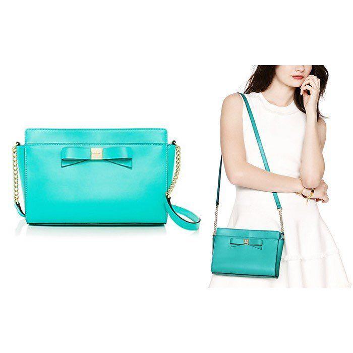 Kate Spade Montford Park Smooth Angelica Crossbody Bag Mint Giverny Blue,  Women's Fashion, Bags & Wallets, Cross-body Bags on Carousell