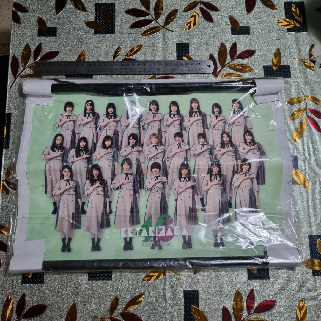 Keyakizaka 46 A3 Tapestry (1) (Category: K-Wave Merchandise) located in Quezon City. Submitted by gonzzzzz (Listing ID 1166211081, Image 1). Description: Keyakizaka 46 Tapestry (1) - 2 available designs, selling for 500 pesos each! -Has damage on outer plastic ONLY -Overall item is in good condition 😁 Pm for more info!.