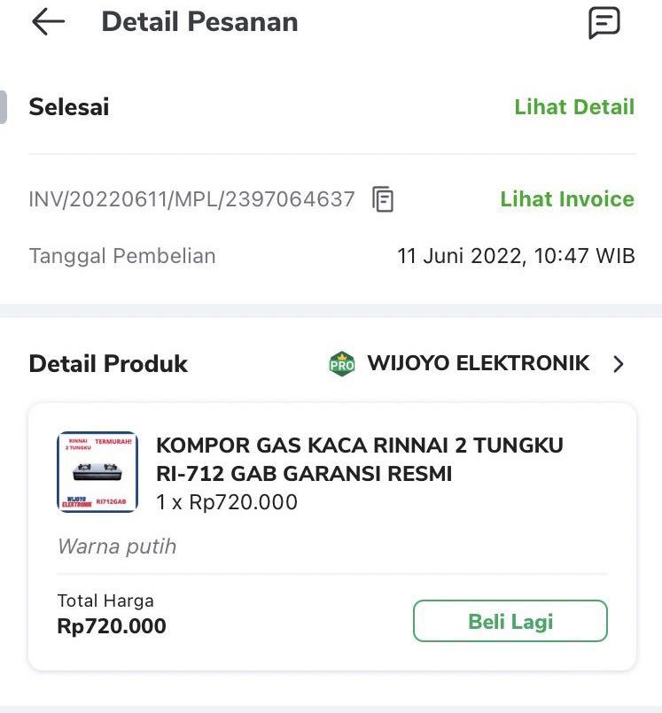 Kompor Rinnai Dua Tungku Kitchen Appliances Di Carousell