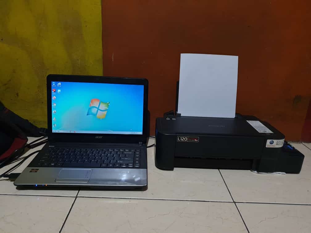 Laptop Acer Dan Printer Epson L120 Elektronik Komputer Laptop Di