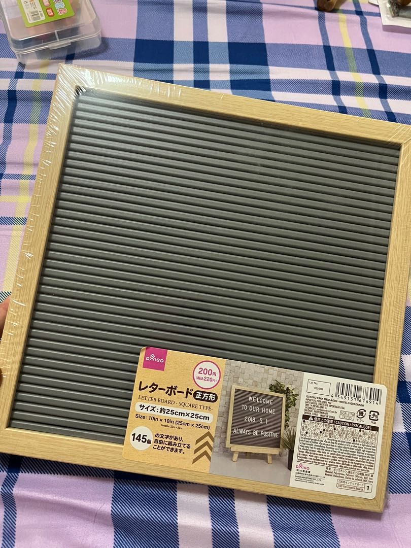 Letter Board Daiso, Furniture & Home Living, Home Decor, Frames