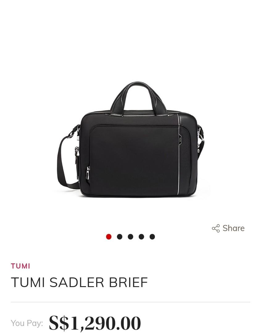 Like New Tumi Arrive Sadler Brief Men s Fashion Bags Briefcases