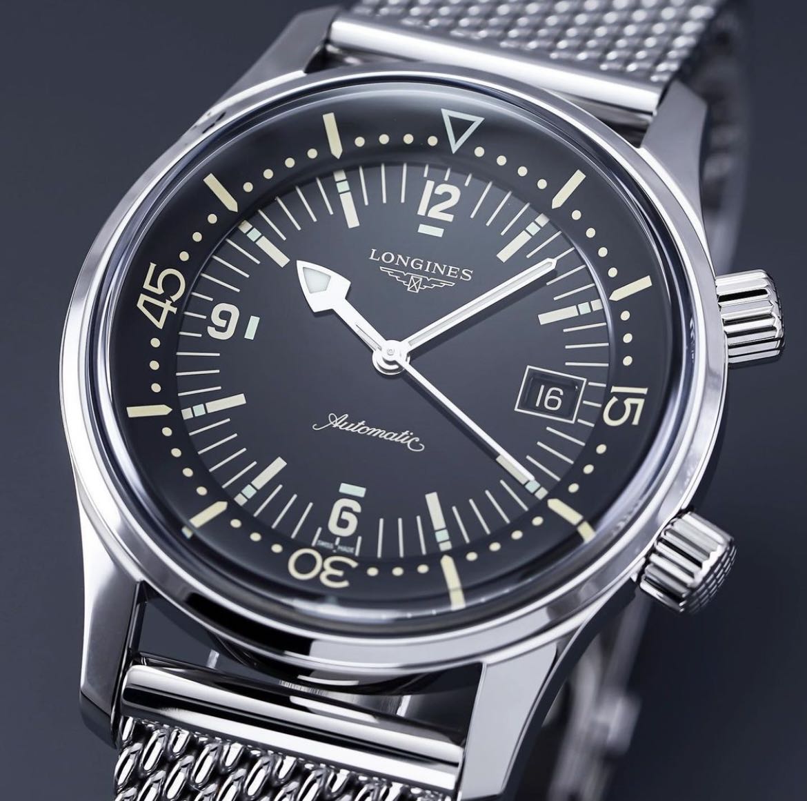 Longines Legend Diver (Mesh Bracelet 