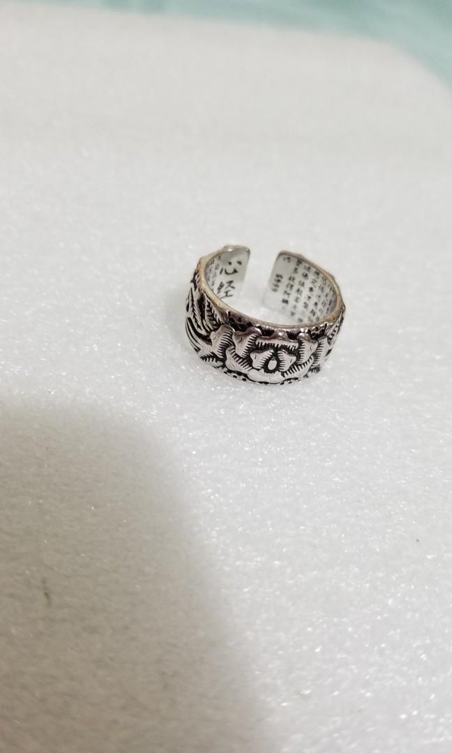 Lotus Herz Sutra S925 Marked Ring Size 10 興趣及遊戲 收藏品及紀念品 古董收藏on Carousell