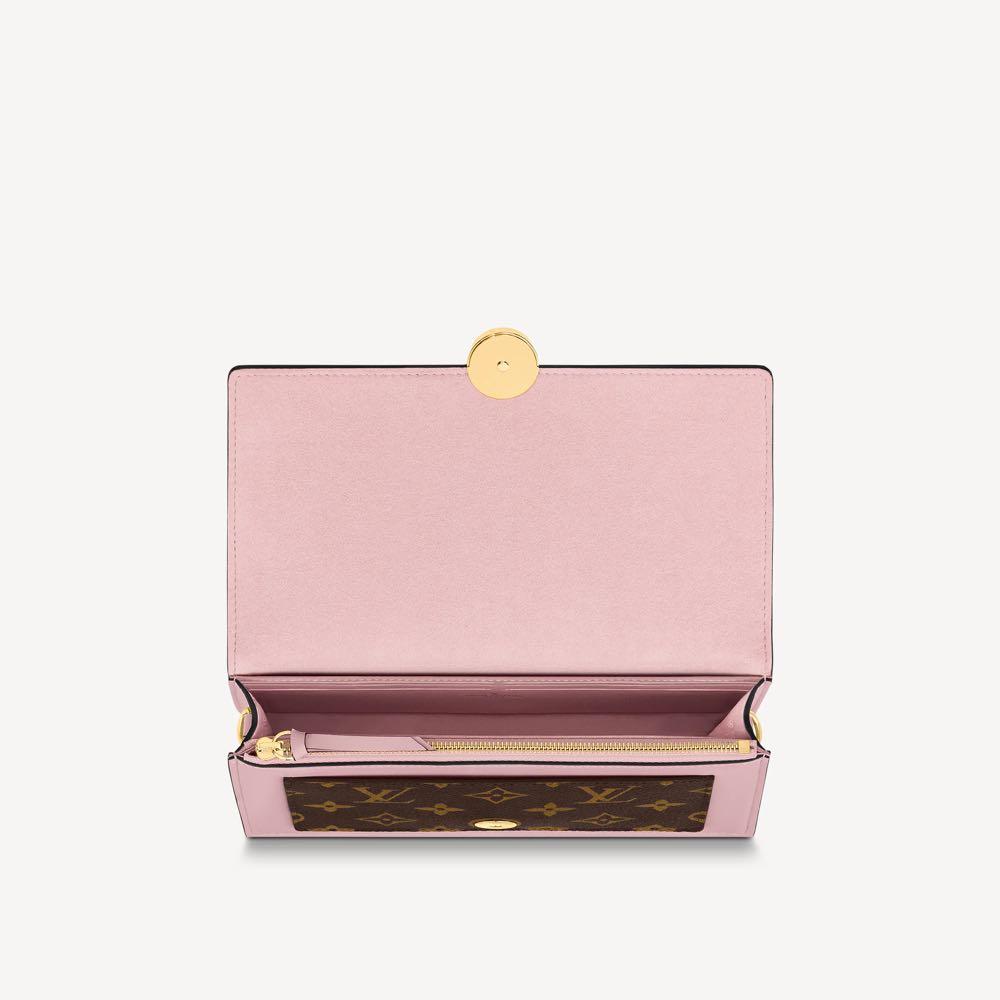 Lv flore outlet chain wallet review