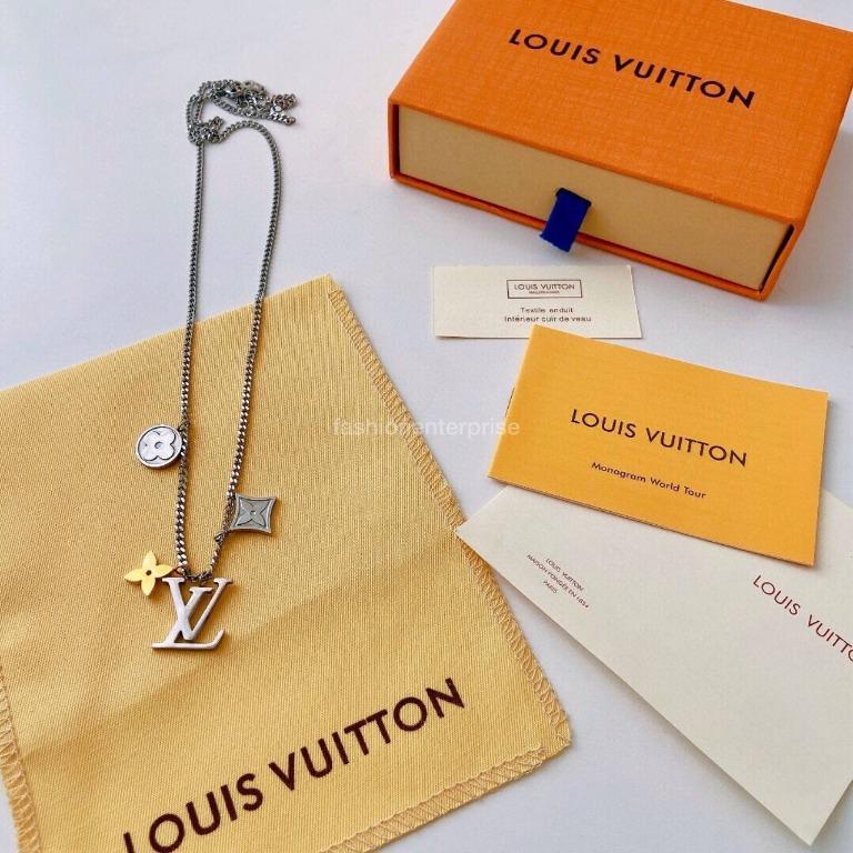 Pre-Owned LOUIS VUITTON Louis Vuitton pendant LV instinct necklace