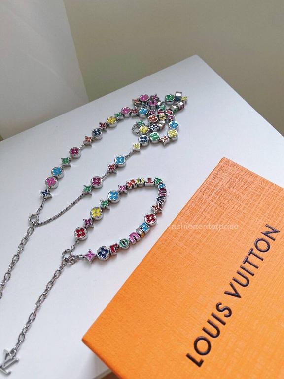 Louis Vuitton Monogram Party Necklace Rainbow for Men