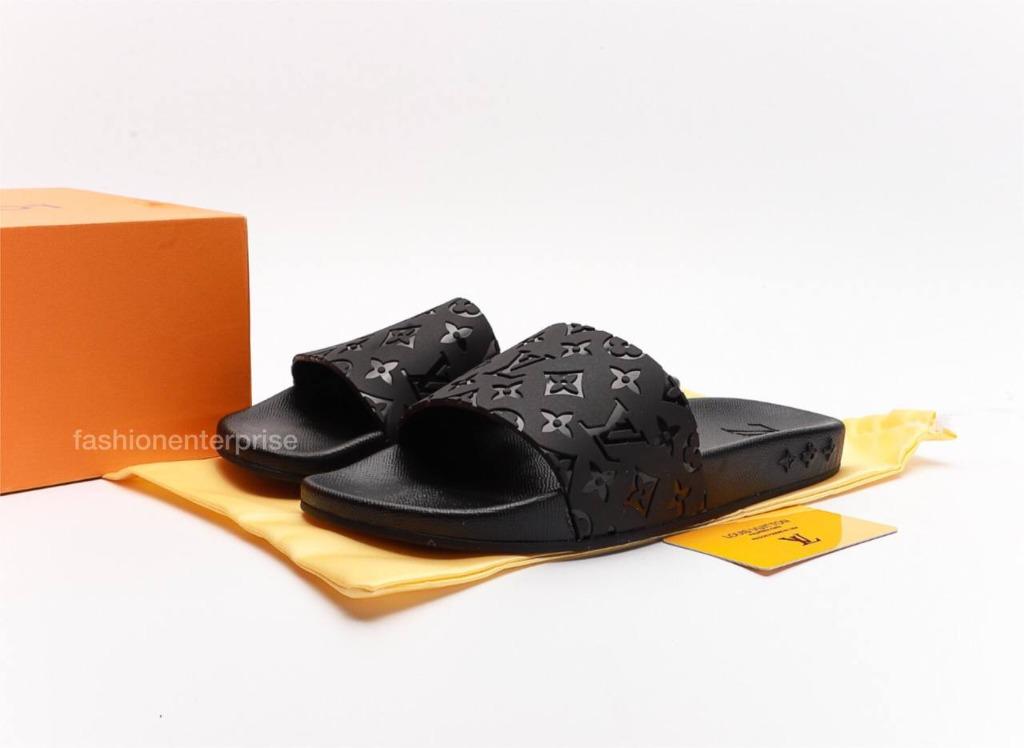 Louis Vuitton LV Waterfront Mule Slide Sandals, Men's Fashion