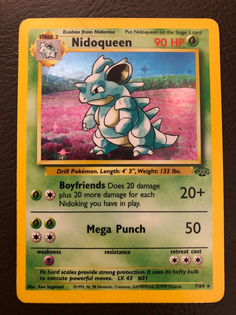 Pokemon Jungle Rare Holo Nidoqueen #7 