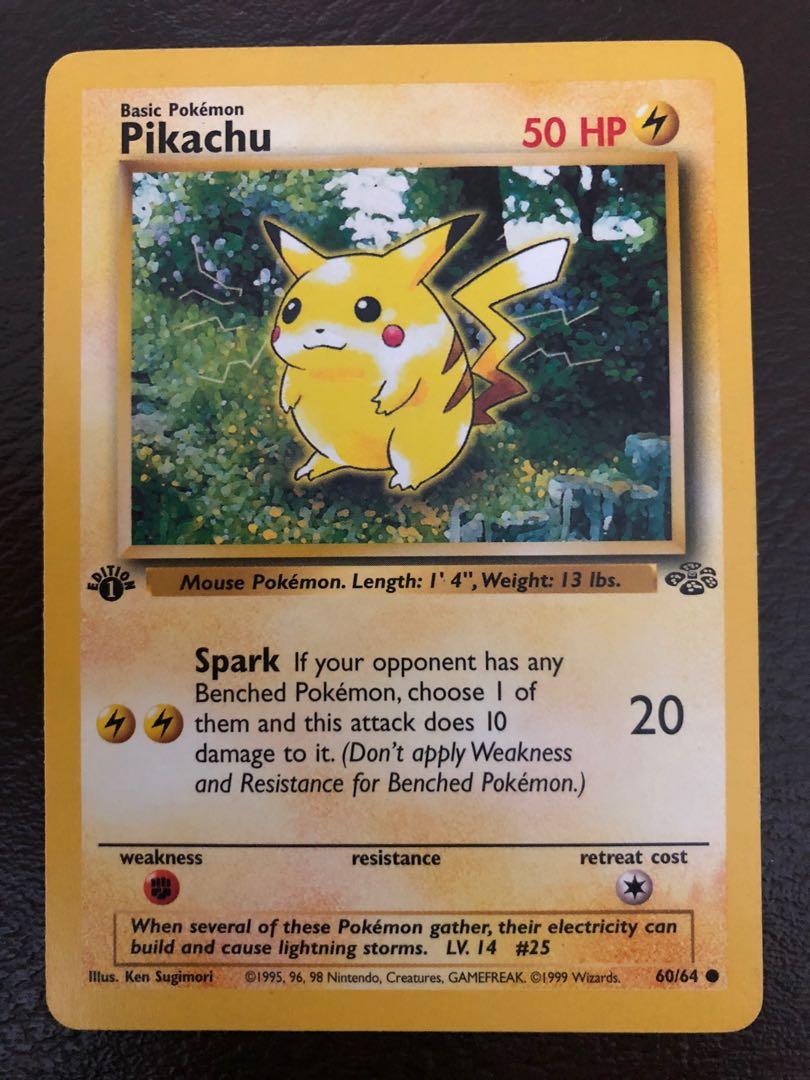 Pikachu 60 Jungle Set Common Pokemon Card Near Mint 