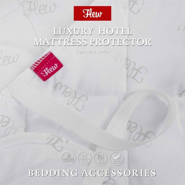 Luxury Hotel Mattress Protector with Microfiber Fabric Quilted