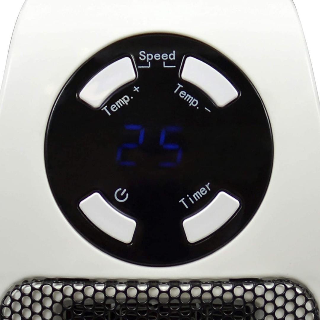 M3073) STAYWARM 500w Plugin Power Heater with 2 Fan Speeds / 15 - 30°C  Temperature Settings /