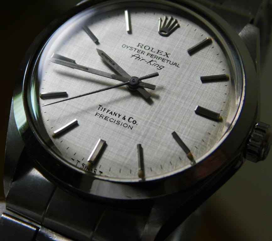 Made in 1970 Rolex 5500 Tiffany Double Name ROLEX Air-King Air