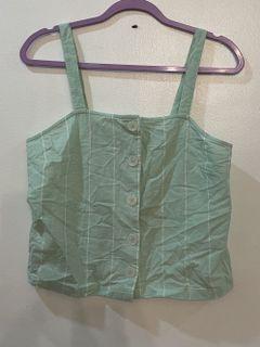 Mango bustier style cropped top