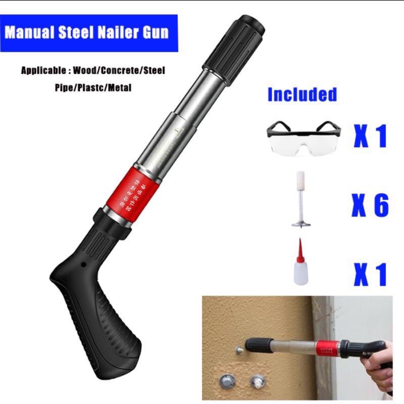 Manual Steel Nail Gun Rivet Tool Concrete Steel Wall Anchor Line