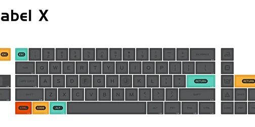 Melgeek MDA label X keycaps, Computers & Tech, Parts ...