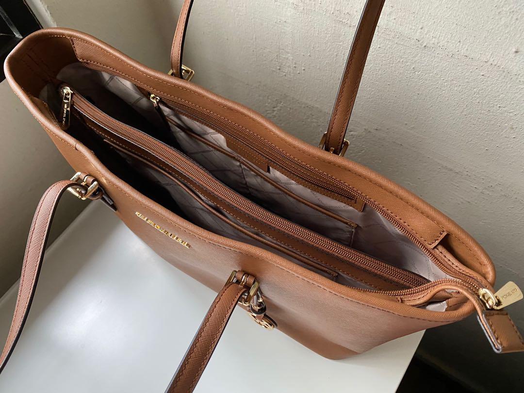 michael kors medium tote brown