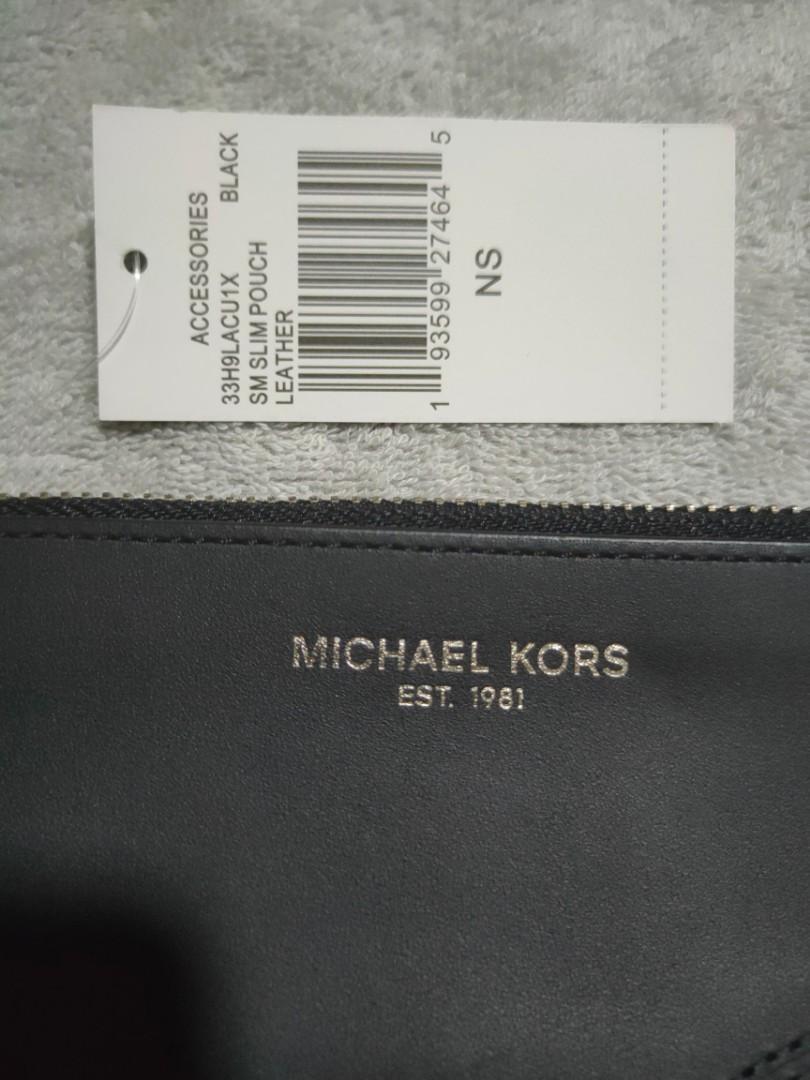 Michael Kors Men's Black Leather Small Travel Pouch 33H9LACU1X-001