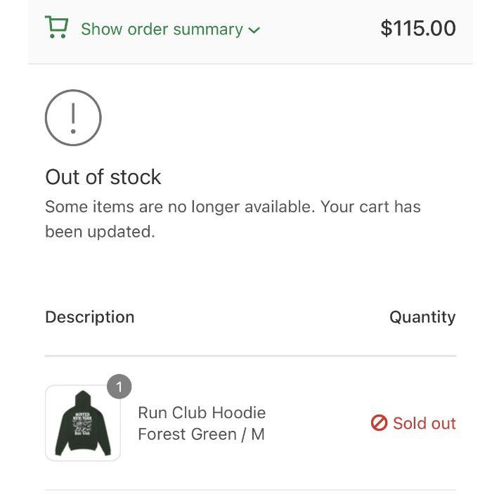 Minted New York Run Club Hoodie, Men's Fashion, Coats, Jackets and