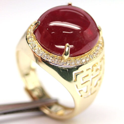 Red ruby ring mens top