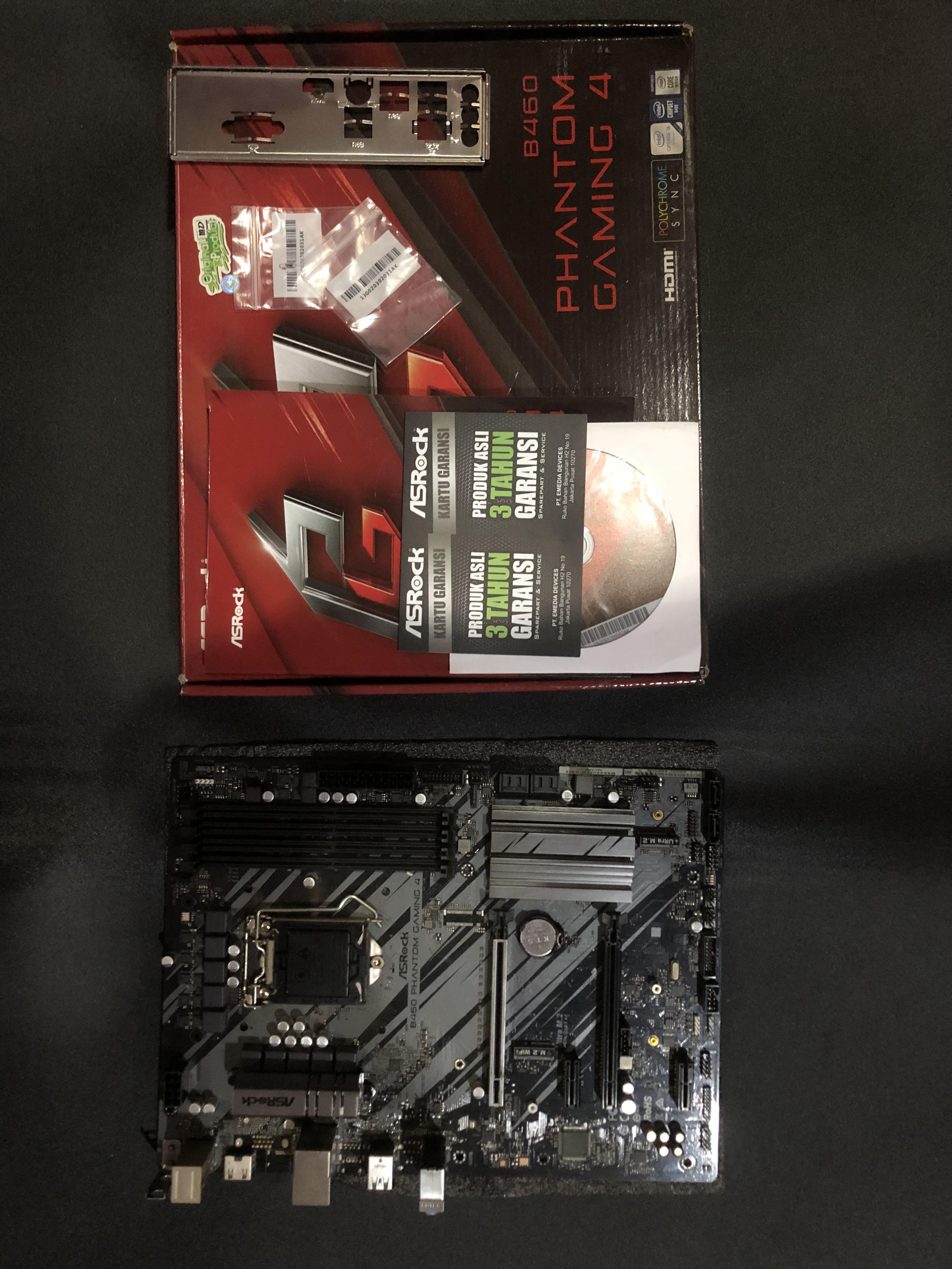 Motherboard ASROCK B460 Phantom Gaming 4 Intel LGA 1200, Elektronik