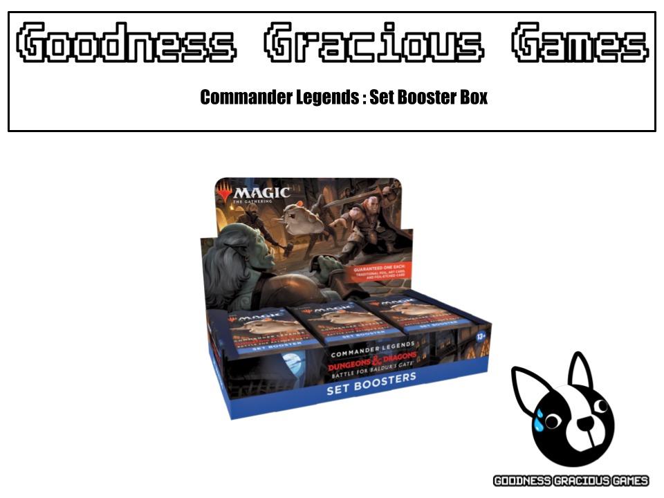 MTG COMMANDER LEGENDS: BATTLE FOR BALDUR'S GATE | ENGLISH Set Booster Box  (no BAB), Hobbies & Toys, Toys & Games on Carousell