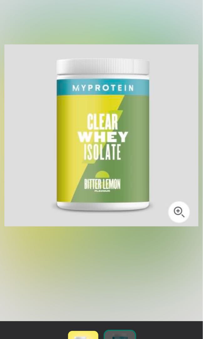 MyProtein Clear Whey Isolate Bitter Lemon, Health & Nutrition, Health