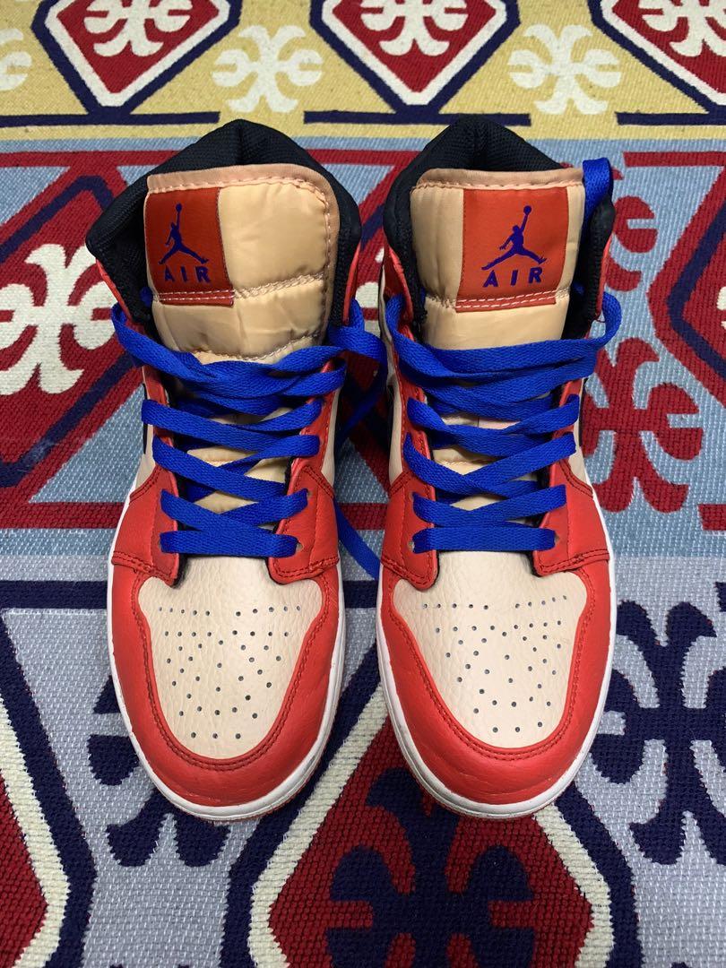 Air jordan 1 mid team orange top