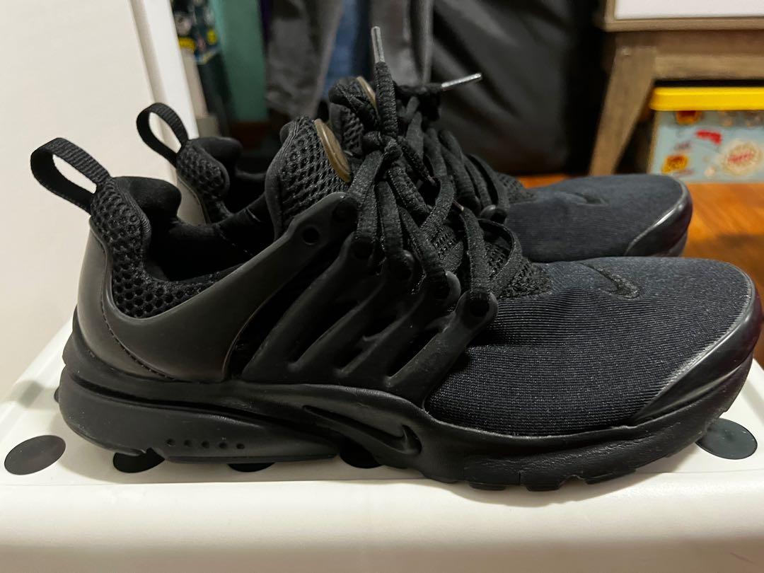 mens nike presto all black