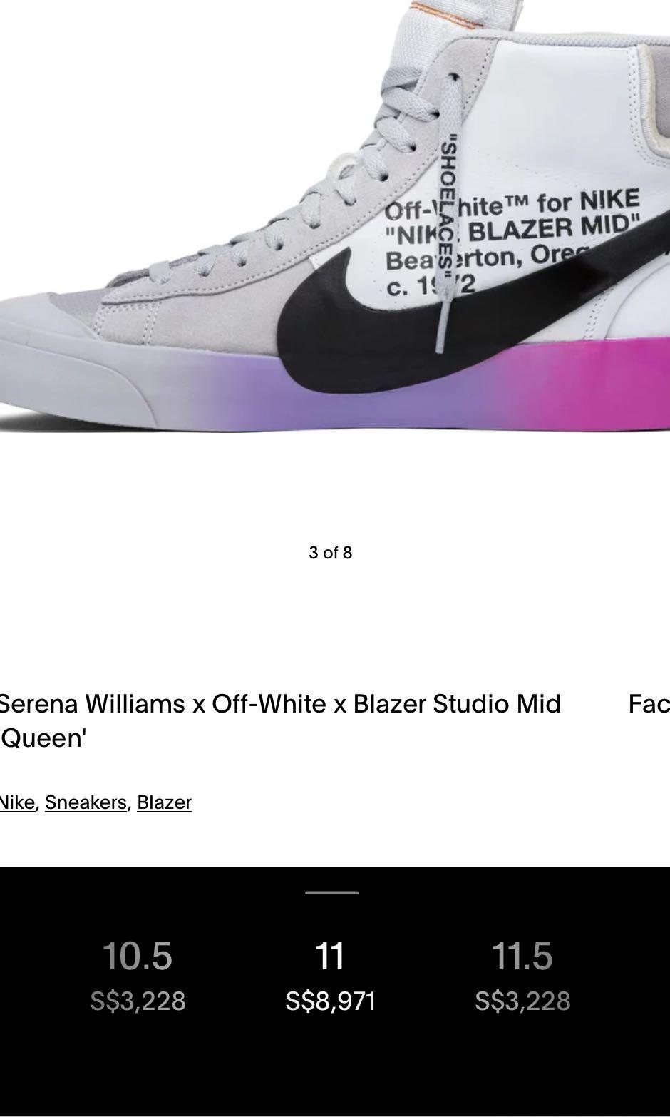 Nike Serena Williams Off-White Blazer Studio Mid Queen