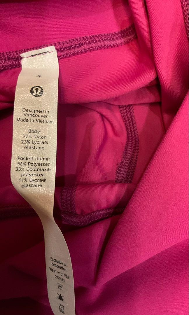 Lululemon Wunder Train High-Rise Tight 25 Leggings Ripened Raspberry Size  20 