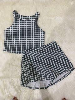 ONE SET ( top & skort )