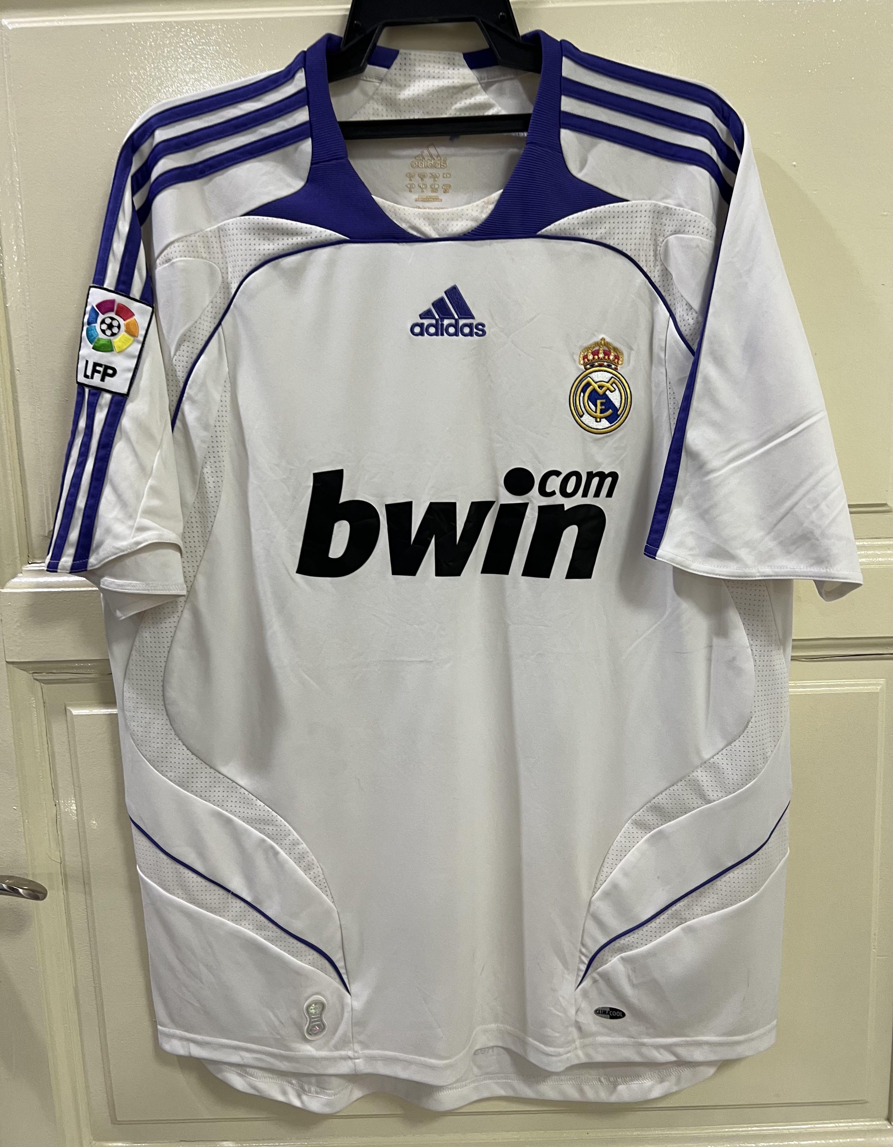 Original Adidas Real Madrid 2007/08 Jersey, Men's Fashion 