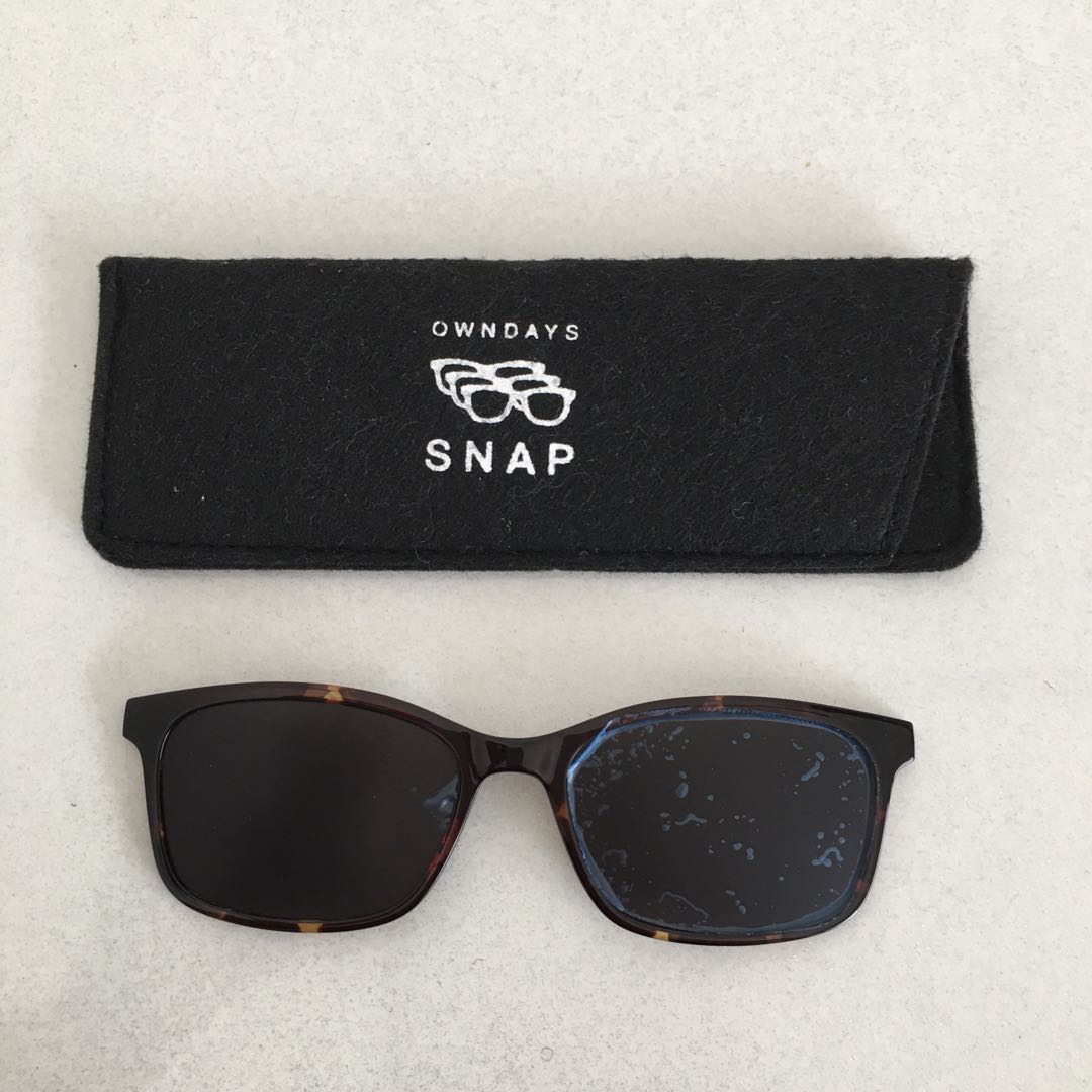OwnDays Snap ClipOn Sunglasses Brown, Men's Fashion, Watches
