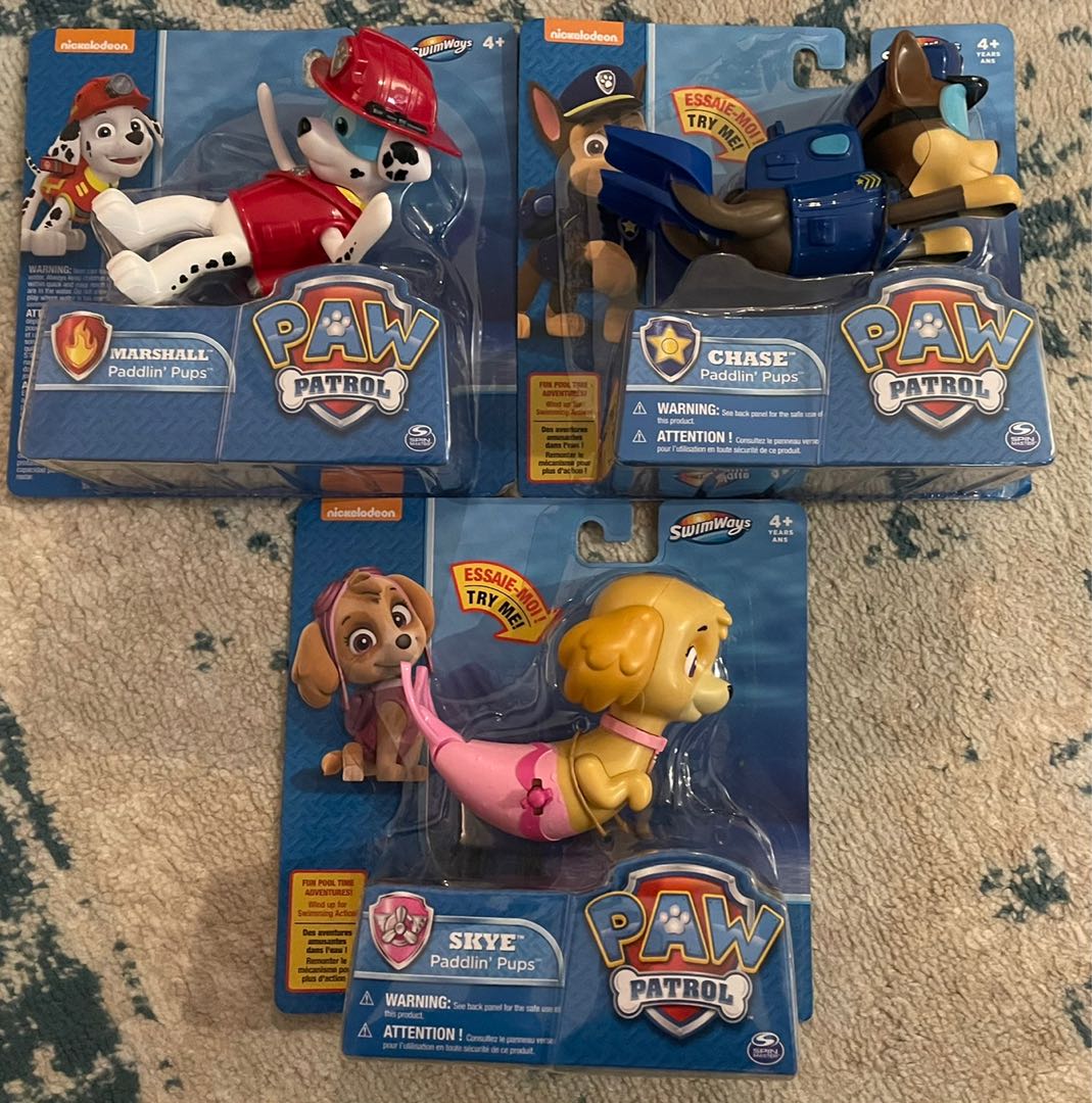 Paw patrol hotsell paddlin pups set