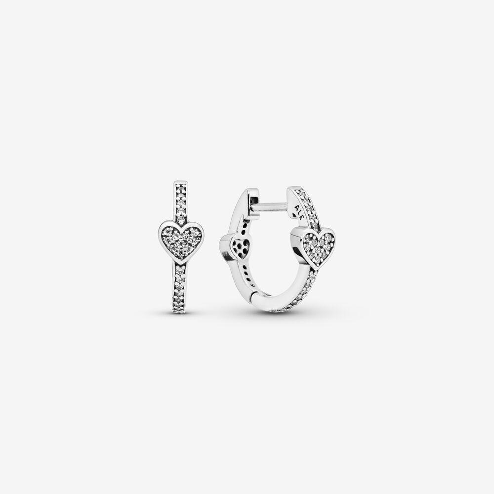 Alluring hearts shop hoop earrings
