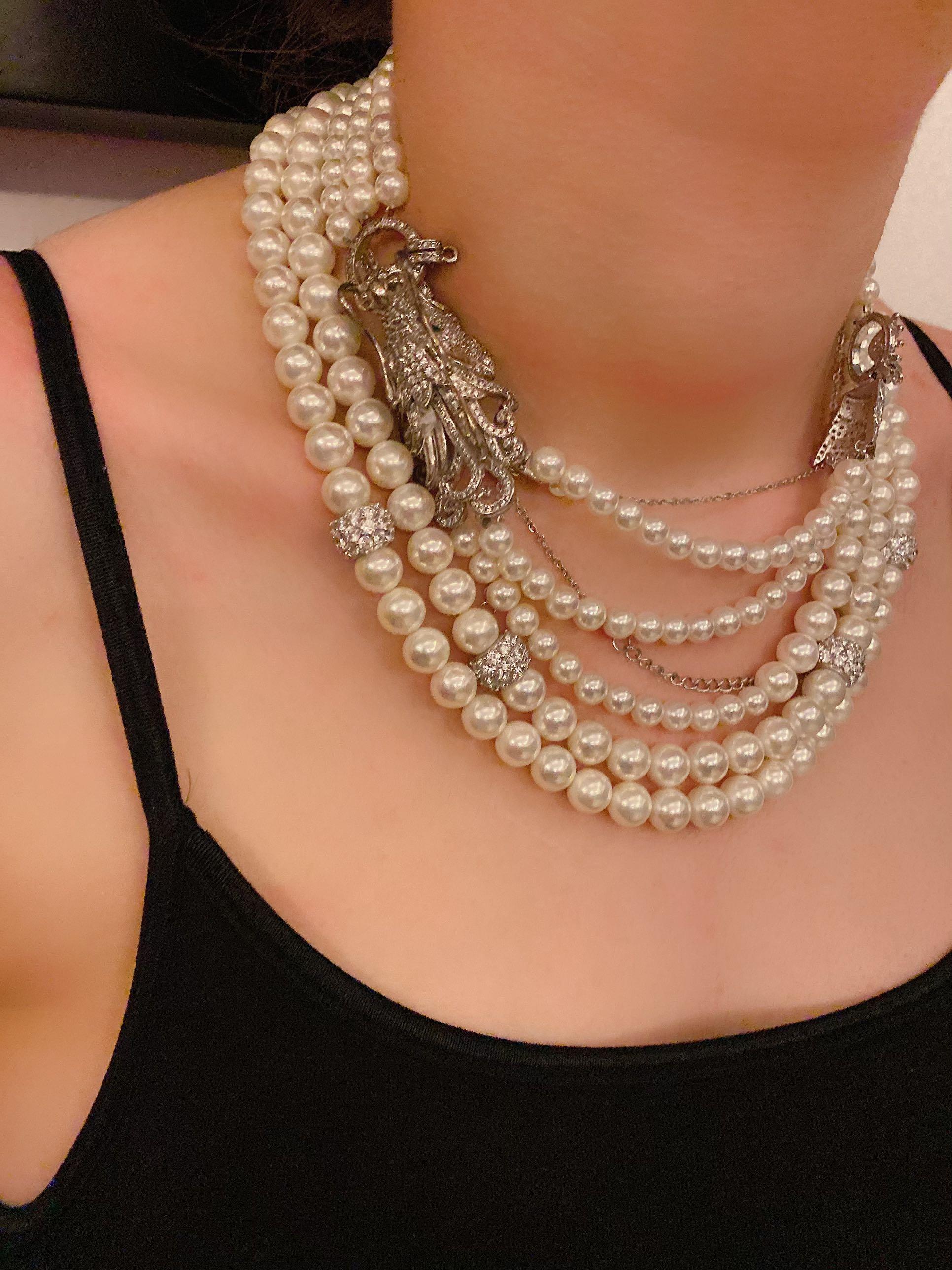 Pearl Necklace - choker mutiara, Fesyen 