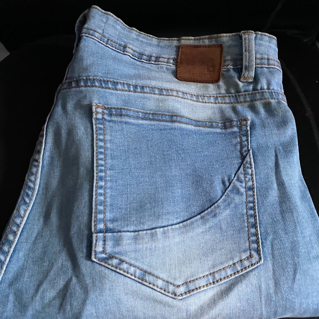 Skinny ripped jeans acid wash Size31, Men's Fashion, Bottoms