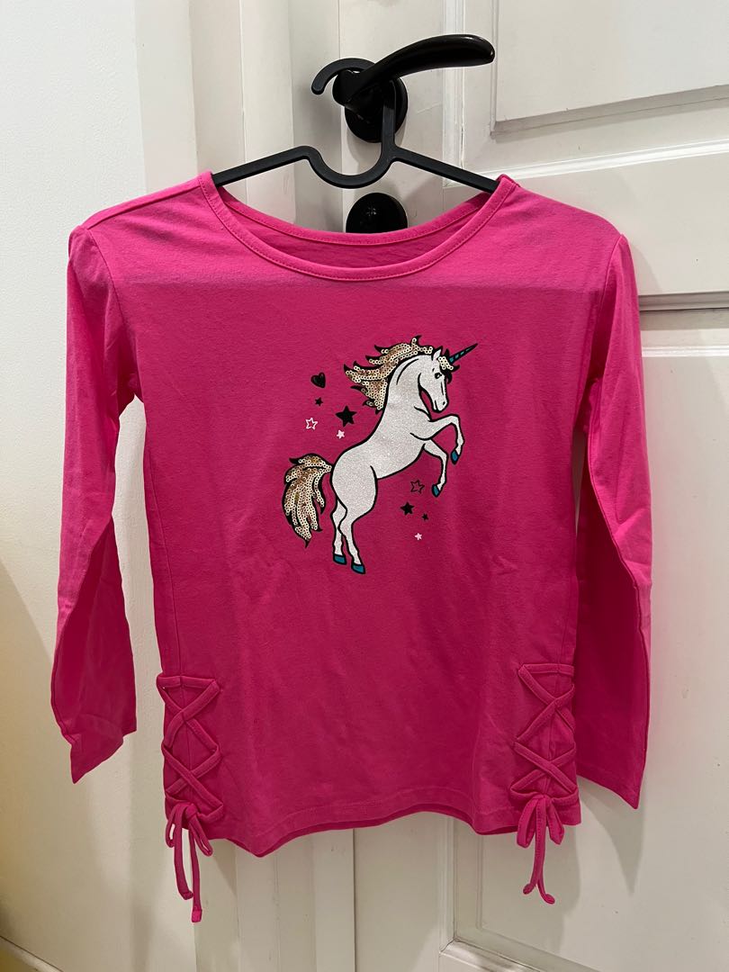 Pink Unicorn Shirt by Justice Sisa 