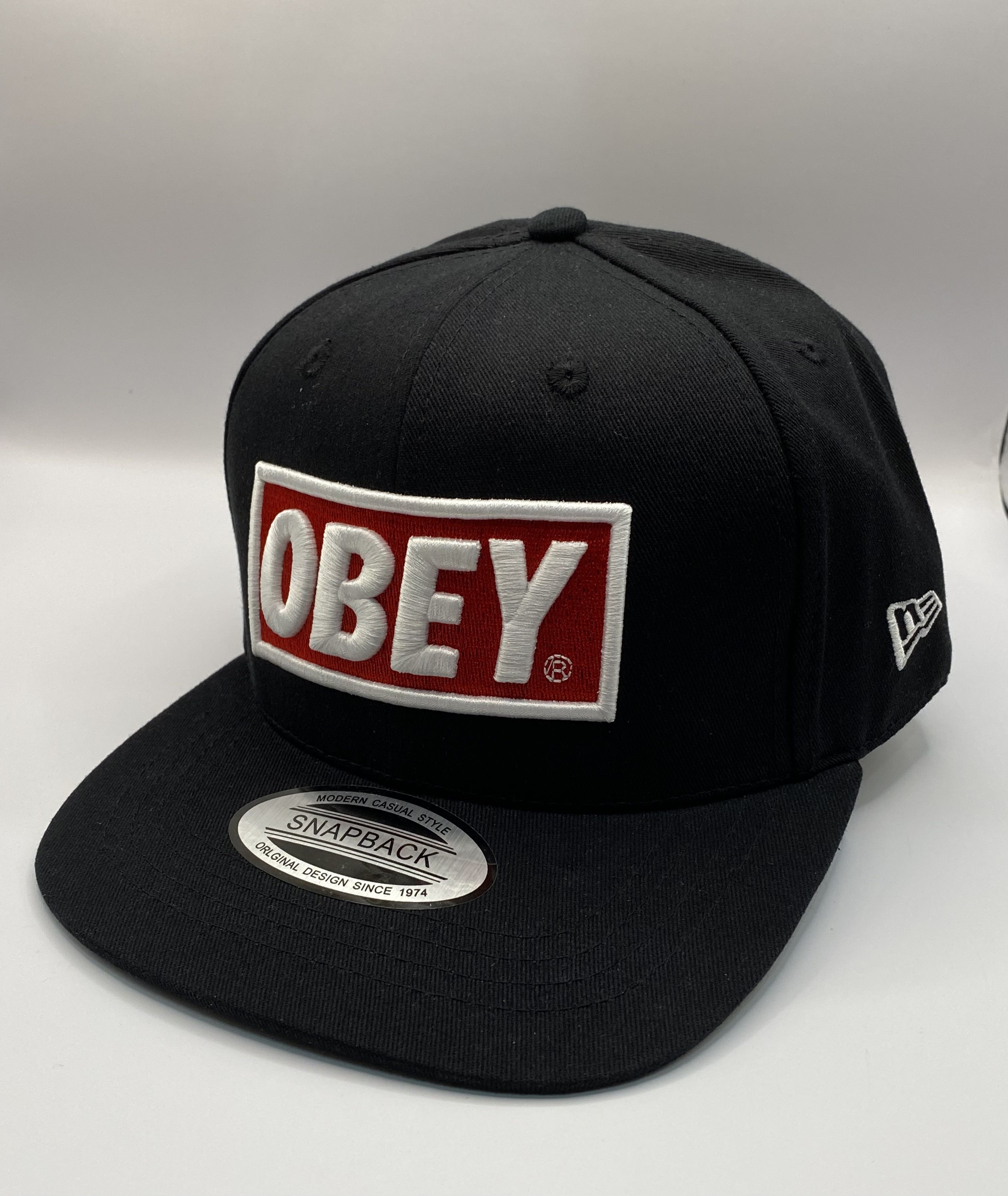 Ready Stock New Era Obey Red Box Logo Snapback Cap Men s Fashion
